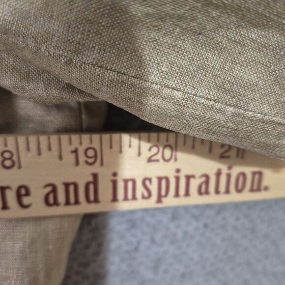 Lafayette 148 New York Women's Golden Tan Linen 3 Button Blazer 10 - Picture 7 of 8